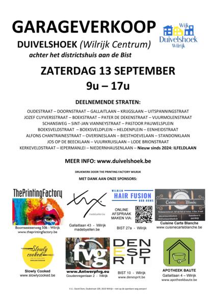 Garageverkoop2025 affiche